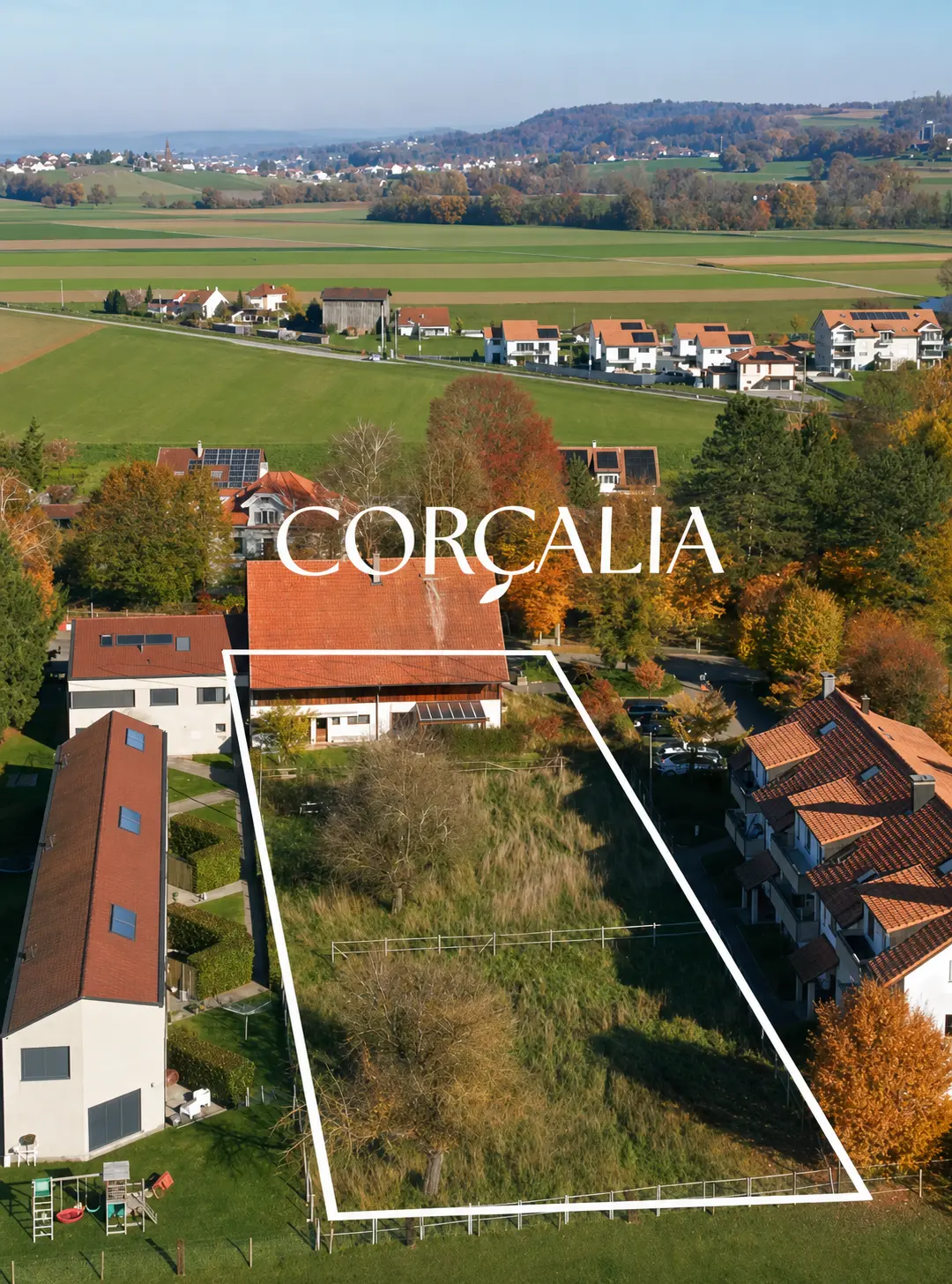 Vue drone - Corçalia, appartements et villas en vente